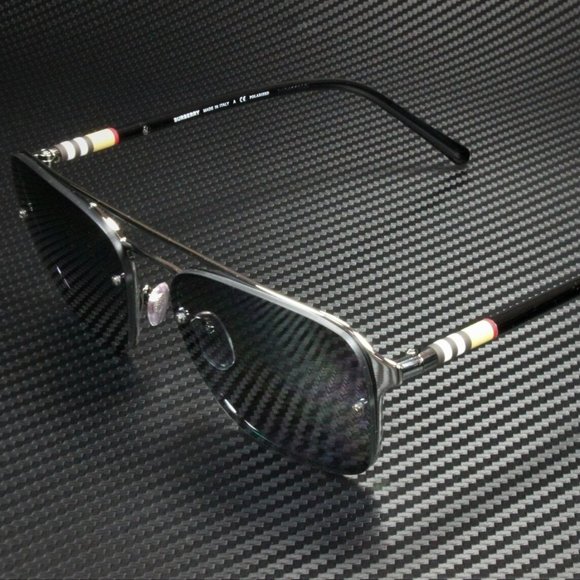 NEW Burberry Gunmetal 56mm Sunglasses! NIB! - Picture 1 of 4